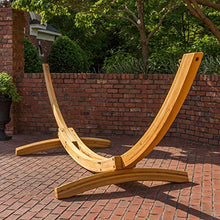 Hatteras Hammocks Deluxe Roman Arc Cypress 15 ft. Hammock Stand, Southern Cypress Wood, Rust Resistance Hardware, Handcrafted in The Carolinas, 450 Pound Weight Capacity
