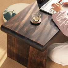Couch End Table Creative Chinese Style Solid Wood Tea Art Decoration Table Multifunctional Portable Bed Table Floating Window Coffee Table Tea Table Corner Tables for Living Room (Color : 110x40x37cm