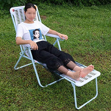 Renovation House Plastic Recliner Folding Sun Lounger Outdoor Leisure Home Beach Chair Lunch Break Chair Garden Lounger Garden Furniture (Color : As Shown Size : 174x46cm)