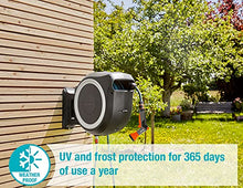 Gardena Wall Hose Box Rollup L 30 m: Flexible Irrigation for Large Gardens, White, Plastic, Hose Box, Garden Hoses, Accessories, with ecoPulse Nozzle