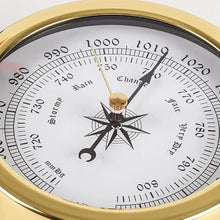 145mm Brass Case Shell Weather Station Barometer Wall Hanging Boat Using, Mounted