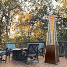 Outdoor Heaters, Outdoor Patio Propane Space Heater, 48,000 BTU Pyramid Propane Heater, Patio Heater, Portable Heater, W/Wheels, Protective Cover A