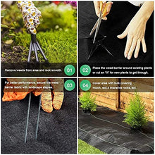 YYHJ Weed Barrier Landscape Fabric,Heavy-Duty Garden Erosion Control Blanket,Ground Cover UV Stabilised Control Sheet 90g/m²,Weeds Block Gardening Mat,for Outdoor Gardens Lawns and Walkways