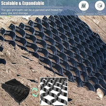 WRTYHGVGT Gravel Grille Mats Floor Honeycomb Gravel Ground Grid for Floor Stabilisation 5 cm High, Scalable Floor Grid for Garden Path, Walkway, Parking(5x8m/16x26ft)-1