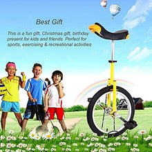 JINCAN Unisex Beginner Unicycle 18 Inch with Anti-Skid Tires