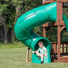Backyard Discovery Tall Spiral Tube Slide Green Left Exit