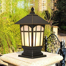 SyLaBy Column Head Lamp, Waterproof Outdoor Door Pillar Lamp Creative Outdoor Courtyard Garden
