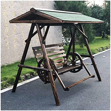 KYTGFH Patio Swing Porch Hang Club Bench Chair,3 Person Garden Swing Outside Furniture Patio Swing Outdoor Lounge Chair Lazy Daze Hammocks Swing Bench Perfect Set