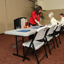 LIFETIME 480126 Professional Rectangular Folding Table (4 Pack), 6', Putty