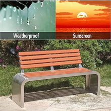 Outdoor Park Bench, 2-6 Seats Indoor outdside Weathering Bench, Portico Garden Patio with Back Bench, (Size : 40X200CM)