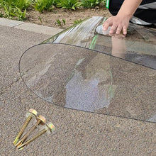 ARGENTFLUX Clear Polycarbonate Sheets,Roof Panels,Acrylic Plastic Sheet,Anti-Rainproof Greenhouse Shed Roof Sheet Garage Roofing Covers(2.62 x 26.2ft)