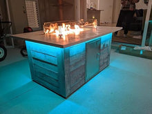 EasyFirePits DIY Pro Pre-Plumbed Gas Linear Fire Table Kit w/Glass Windscreen, Stainless Steel Pan, Burner, and Professional Gas Connection Kit (70.5X13.5)