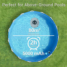 TsoLay Cordless Automatic Pool Cleaner, Automatic Vacuum Cleaner with LED Indicator and Dual Motors, Auto-Dock Robotic Pool Cleaner, Strong Suction, Ideal for Above Ground Flat Pool up to 550 Sq.Ft
