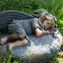 Large Magnesium Fairy Statues for Outdoor Use (Sleeping Fairy "Ivy")