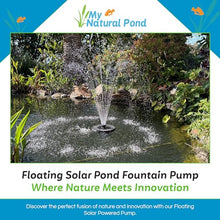100W Floating Solar Pond Fountain Pump Kit for Ponds Deeper Than 3 Feet and At Least 10 Feet Wide