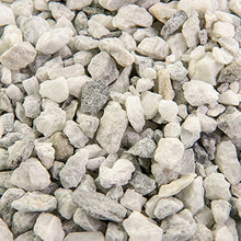 Landscape Rock and Pebble | 2000 Pounds | Natural, Decorative Stones and Gravel for Landscaping, Gardening, Potted Plants, and More (White Ice, 3/8 Inch)
