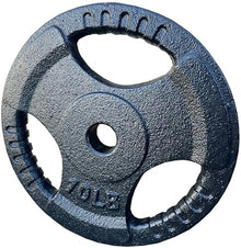 French Fitness Standard Cast Iron 1" Weight Plate Set 350 lbs