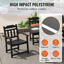 VEVOR 7 Pieces Outdoor Patio Dining Set Rectangle Furniture Table and Chairs Black
