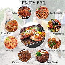 NEWCES Safety Certification Multi-Purpose Barbeque Grill Charcoal Barbecues BBQ Grill Stainless Steel BBQ Grill Rack Outdoor Smoker BBQ Grill for Camping Bonfire/Yard Heating/Barbecue