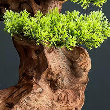 Artificial Bonsai Simulated Bonsai Welcoming Guests Pine Green Plant Bonsai Decoration Landscape Hotel Living Room Decoration Indoor Landscape Fake Plant Decoration