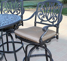 Patio Land Elizabeth Outdoor Patio 5pc Set Bar Table 42" Dark Bronze