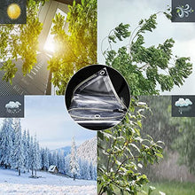 BAILR Garden Rainproof Clear Poly Tarp 7x30ft, Transparent Waterproof Tarpaulin, Plant Cover Insulation Shed Cloth for Covering Garden Plant Camping (A 2×9m)