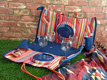 BUILT NY Convertible Insulated Picnic Basket Tote Bag, Navy