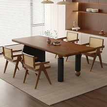 Coffee Table Solid Wood Dining Table Walnut Color Home Square Living Room Hotel Original