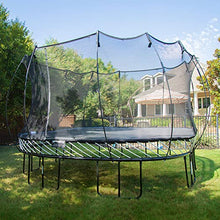 Springfree Large Square Trampoline 13x13 ft Springless Black Blue