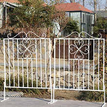 JIAOCKJIAO Garden Trellis Iron Art Fence Frame with Base, Metal Garden Obelisk Plant Climbing aid,for Courtyard/Lawn/Patio/Backyard/Terrace Decoration Plants Vine Support (Color : White)