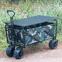 Outdoor Folding Wagon Outdoor Garden Utility Trolley Heavy Duty Folding Wagon Cart with Storage Basket Load-Bearing 80kg 176lbs(Style 3)