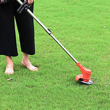 JOMRTS Lawn Mowers Electric Lawn Mower Handheld Portable Rechargeable Weeding Machine Multifunctional Household Small Lawn Trimmer Orchard Garden Trimmer (Battery*2 8000mAh)