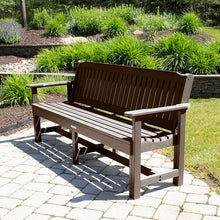 Sequoia Professional CM-BENSQ62-ACE Commercial Grade Exeter 6 Foot Garden Bench, Weathered Acorn
