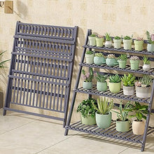OJKJGYTF Plant standBamboo Plant Stand, Simple Flower Stand for Tall Plant Shelves, 3 Tier Flower Pot Stand, Outdoor Plant Ladder Frame, Corner Plant Display Stand for Multiple Pl