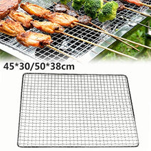 OEKFVCHVZ BBQ Non-Stick Grilling Basket Grill Mesh Mat Meat Vegetable Steak Picnic Party Barbecue Tool Heat Resistant