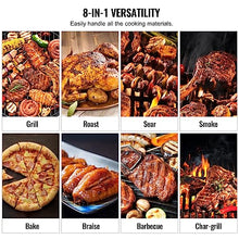 VEVOR Portable Wood Pellet Smoker Grill with PID Temperature Control Black