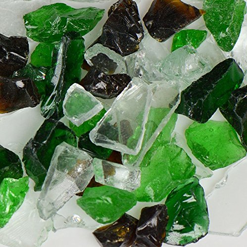 Earthtone Mix Green Terrazzo Glass - American Specialty Glass – Flooring, Countertop, Concrete, Terrazzo Glass - 50 LB, Size 2