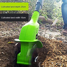 Vdniduir Tiller Rotavator Cordless,Portable Electric Hand Tiller,Hand Held Soil Cultivators, 97-127cm Adjustable Handle, for Gardens
