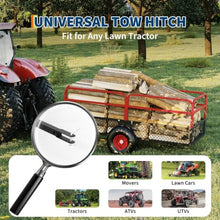 GarveeLife ATV UTV Tow Behind Dump Trailer 1500 lbs 20 Cubic Feet, Red