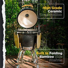 COYOTE OUTDOOR LIVING Coyote Asado Freestanding Ceramic Cooker Smoker and Grill Black