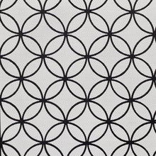 Fireplace Screen 48" x 30", Black Geometric Rectangular Fireplace Screen