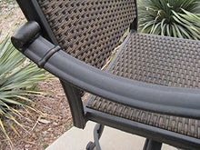 Santa Clara Outdoor Patio 10 Swivel Barstools 30" H Dark Bronze Cast Aluminum