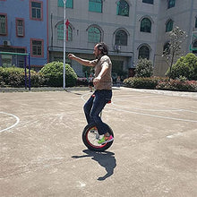 LJYT Unicycle 14-24 inch Perfect Beginner's with Adjustable seat Alloy Rim and Extra-Thick Tires Size 20inch
