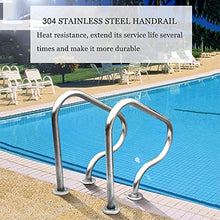 Scpantkend 304 Stainless Steel Swimming Pool Handrails for Inground Pool Entry Safety Grips Ramp Railings, Easy-to-Assemble Spa Handrails 2 PCS (Size : Thick 1.2cm)