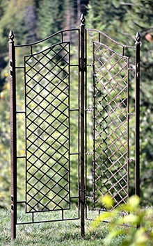 H Potter 2-Panel Privacy Screen Trellis 72" H, Heavy Duty Iron 75 lbs