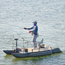 AQUOS 12V 55LBS 54inch Electric Bow Mount Trolling Motor with Remote Control Black