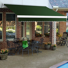 Awntech 18-Feet Maui-LX Manual Retractable Acrylic Awning, 120-Inch Projection, Forest Green