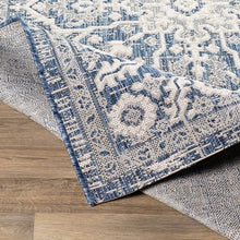 MARK & DAY 10x14 Mantinge Traditional Outdoor Rug Navy