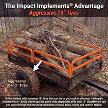 Impact Implements® 1500lb ATV/UTV/Tractor Cargo Trailer with Steel Floor
