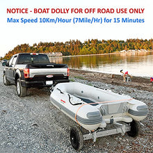 Seamax Aluminium Portable Boat Dolly Set with Handle Silver